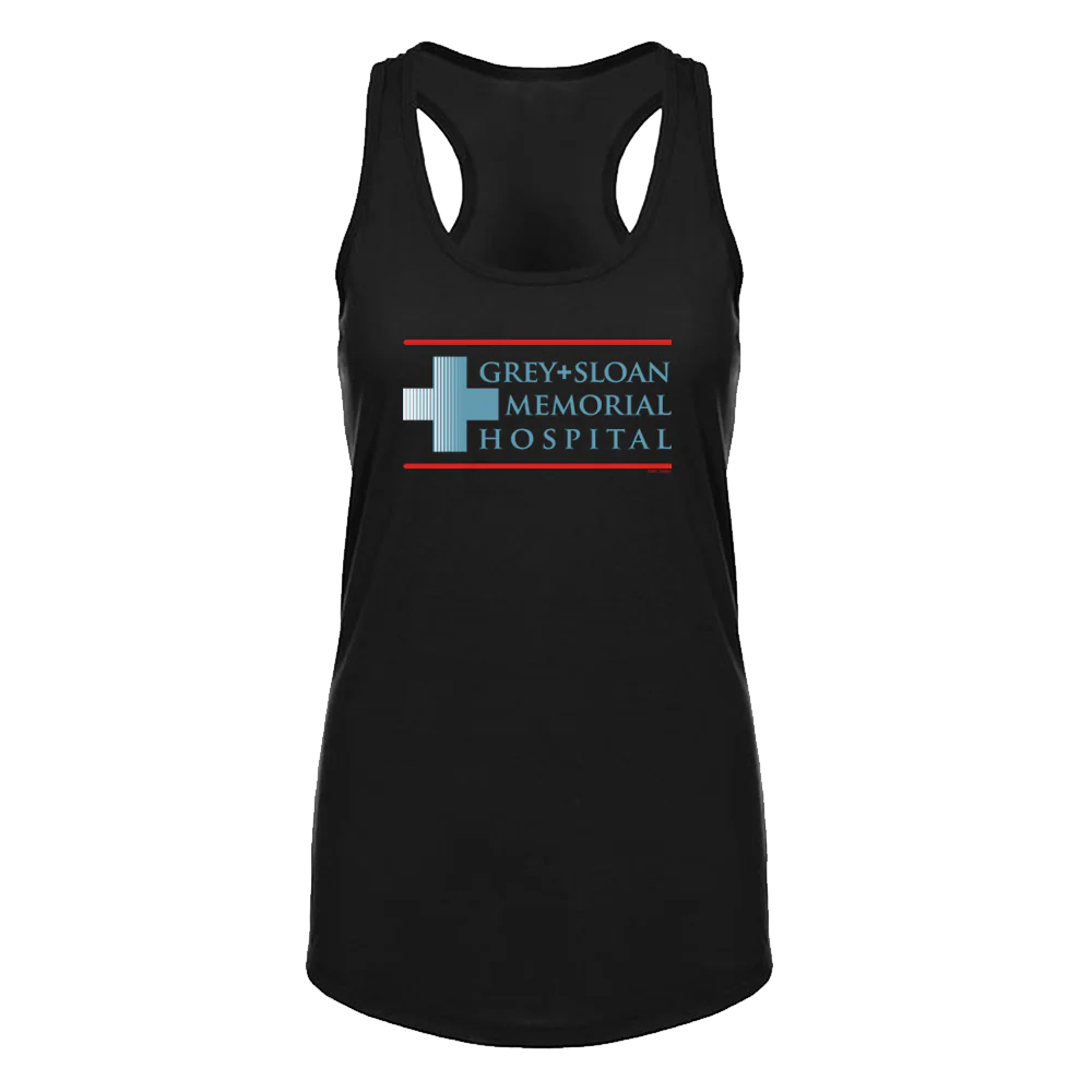 Grey's Anatomy Grey + Sloan Memorial Hospital Women's Racerback Tank Top - Image 4