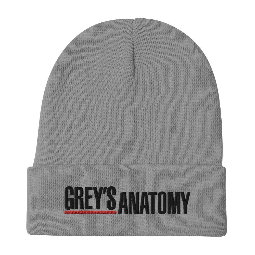 Grey's Anatomy Logo Embroidered Beanie - Image 3