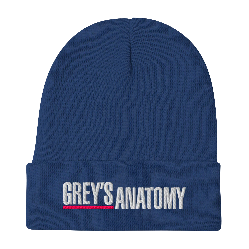 Grey's Anatomy Logo Embroidered Beanie - Image 4