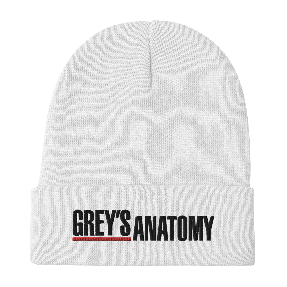 Grey's Anatomy Logo Embroidered Beanie - Image 5