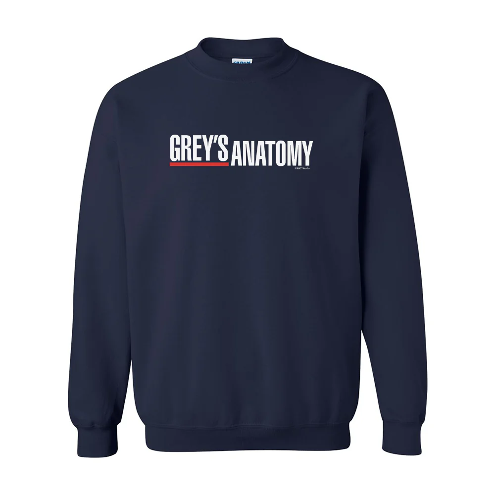 Grey's Anatomy Logo Fleece Crewneck Sweatshirt - Image 3