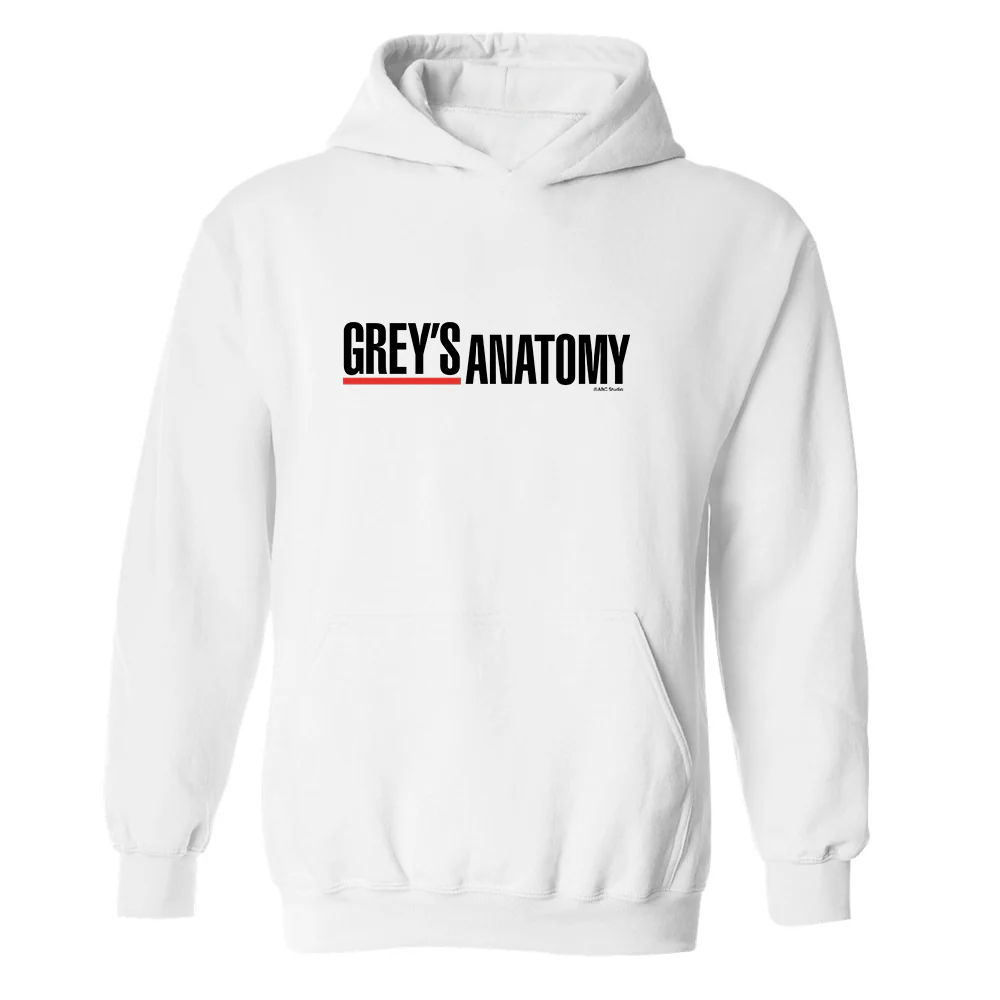 Grey's Anatomy Logo Fleece Hooded Sweatshirt - Image 3