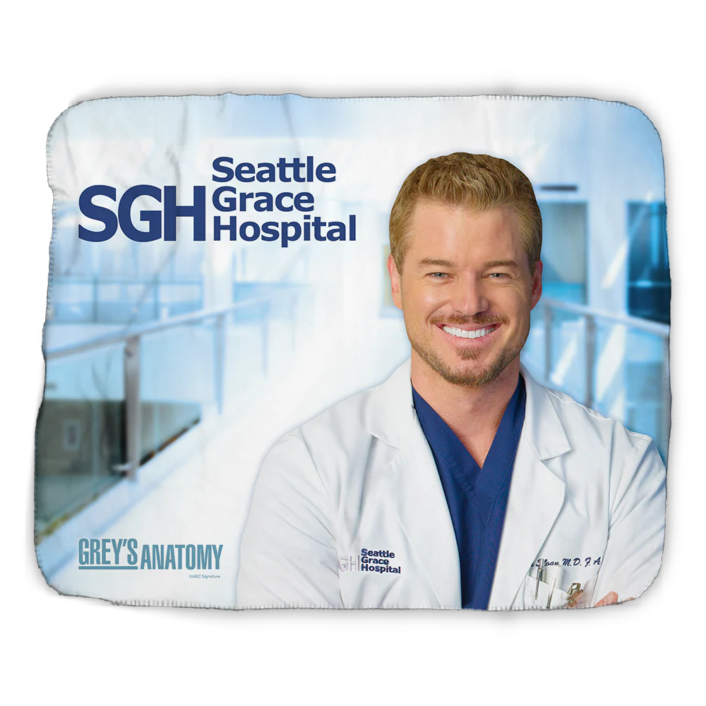 Grey's Anatomy Mark Sloan Sherpa Blanket