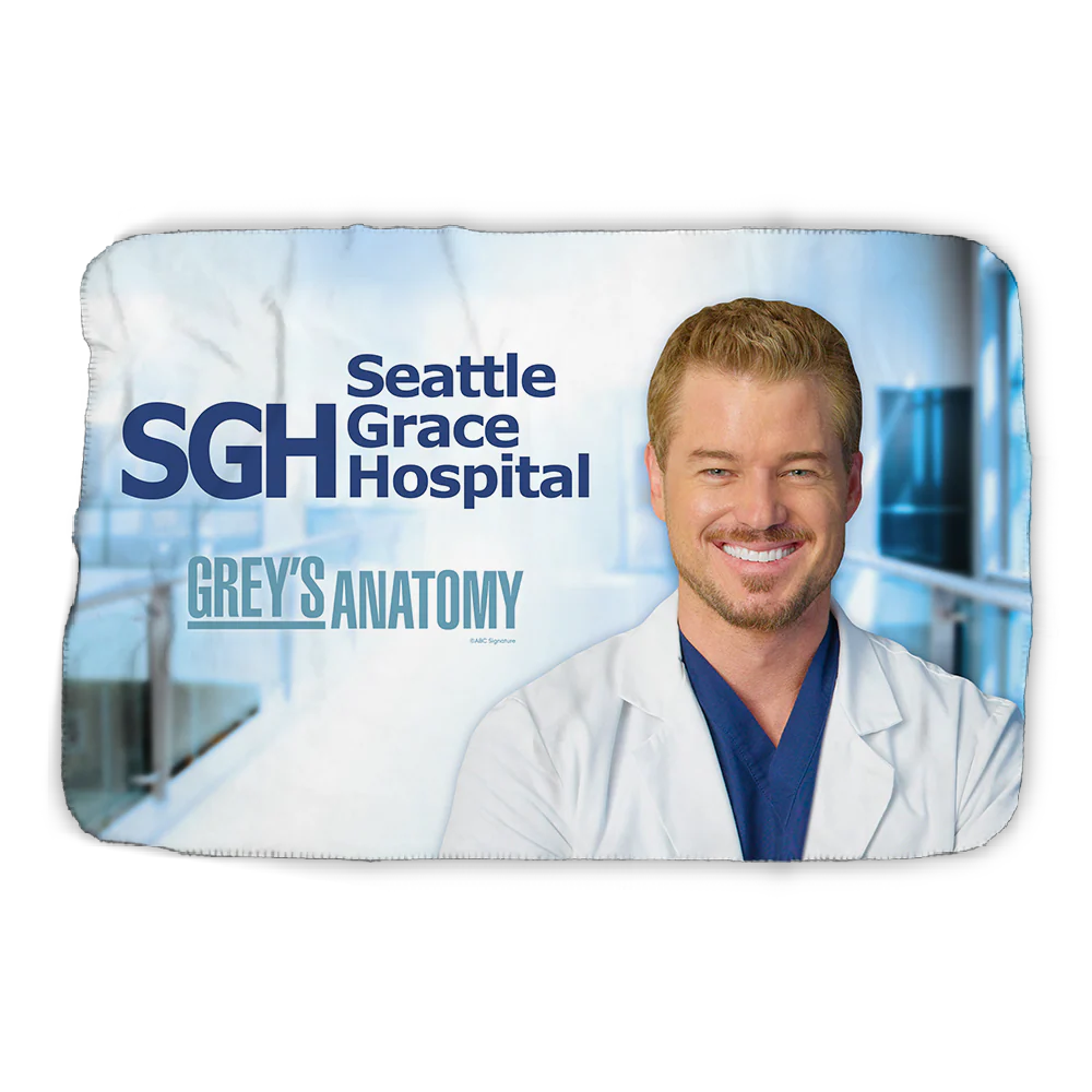 Grey's Anatomy Mark Sloan Sherpa Blanket - Image 3