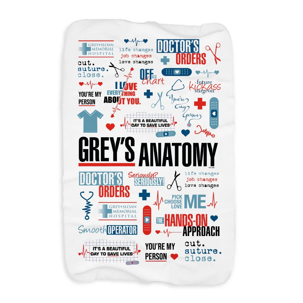 Grey's Anatomy Mash Up Blanket - Image 3