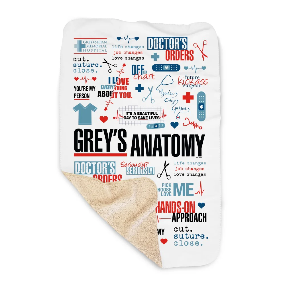 Grey's Anatomy Mash Up Blanket - Image 4