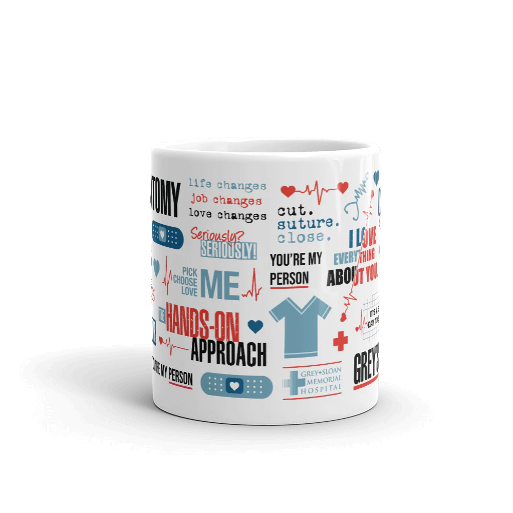 Grey's Anatomy Mash Up White Mug - Image 3