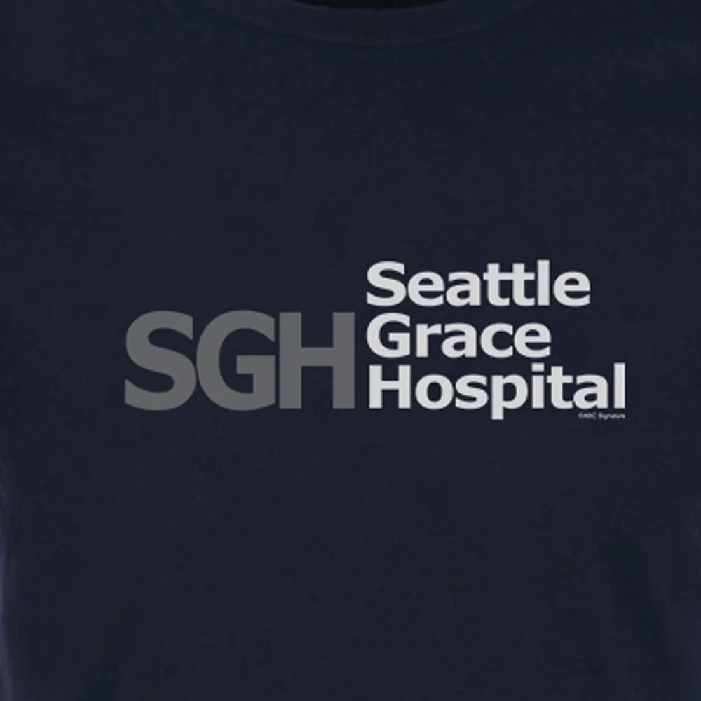 Grey's Anatomy Seattle Grace Hospital Adult Short Sleeve T-Shirt - Image 2