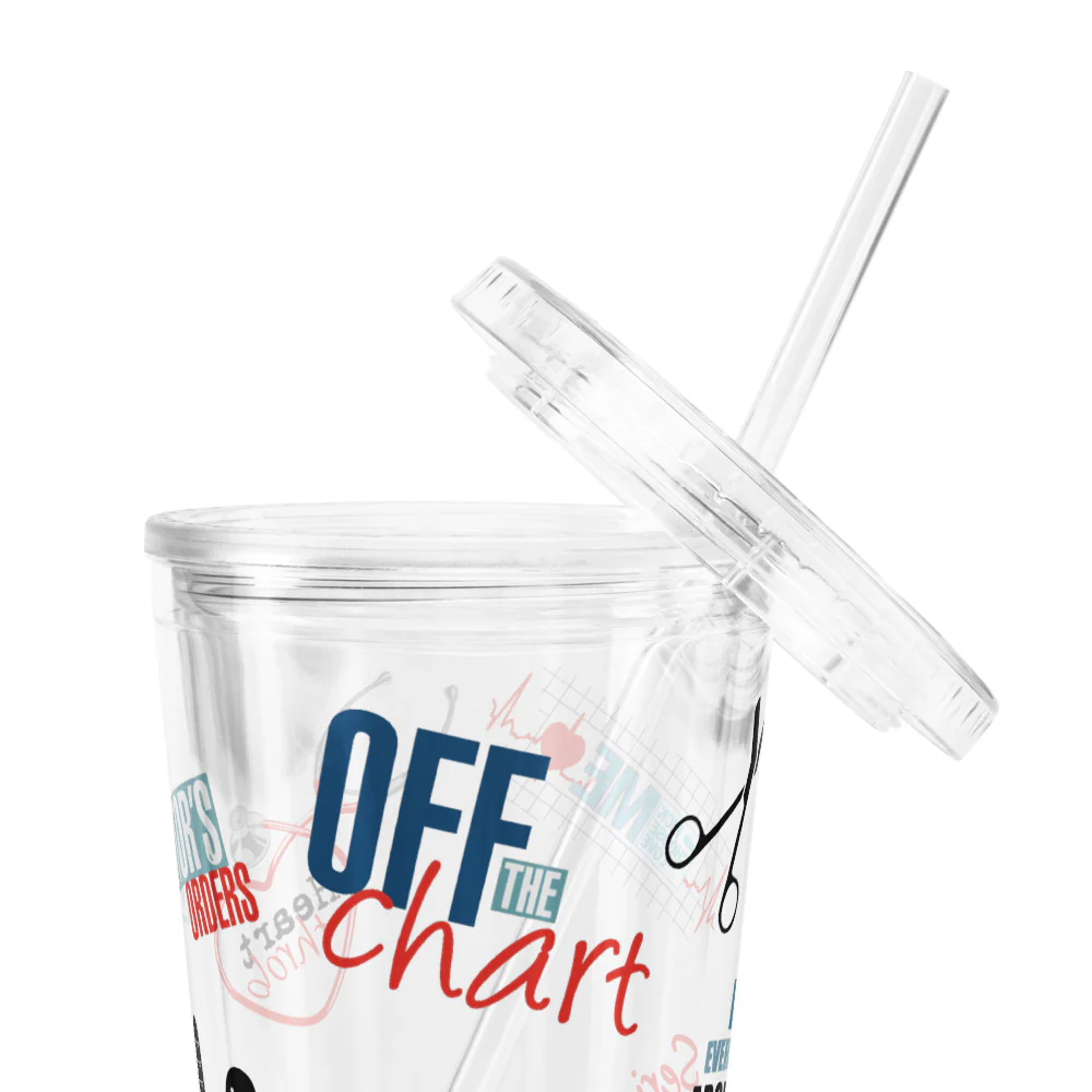 Grey's Anatomy Sticker Style Clear Tumbler - Image 5