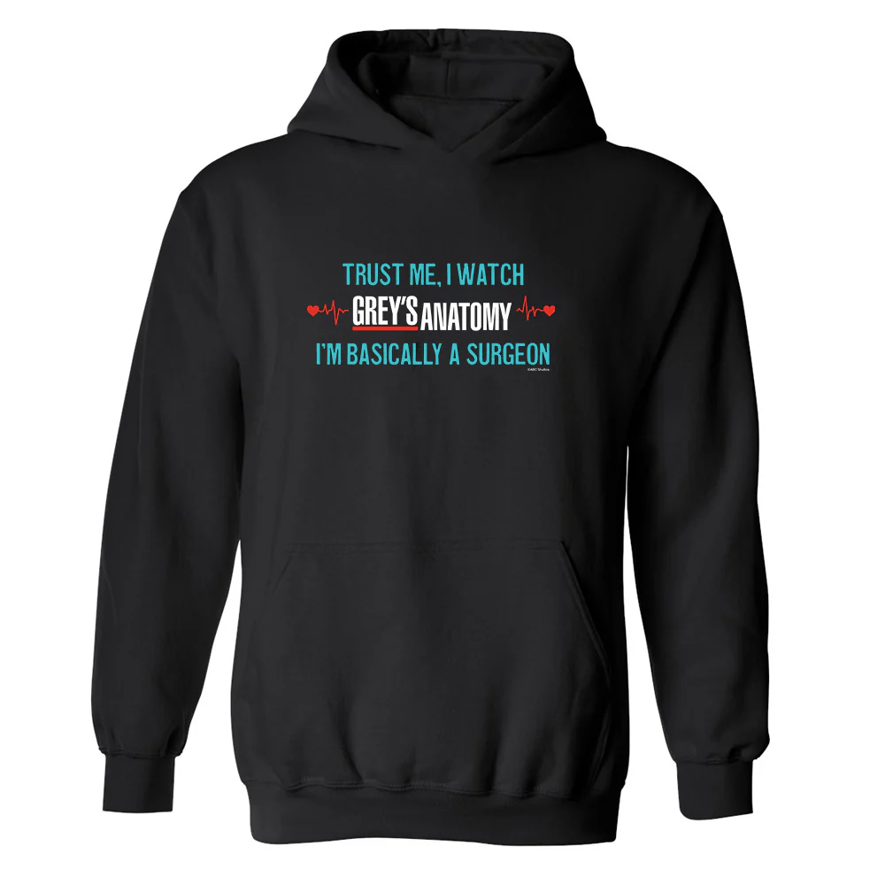 Grey's Anatomy Trust Me Fleece Hooded Sweatshirt