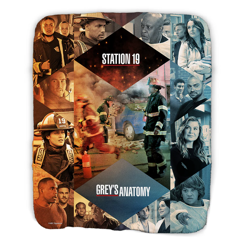 Grey's Anatomy x Station 19 Sherpa Blanket - Image 3