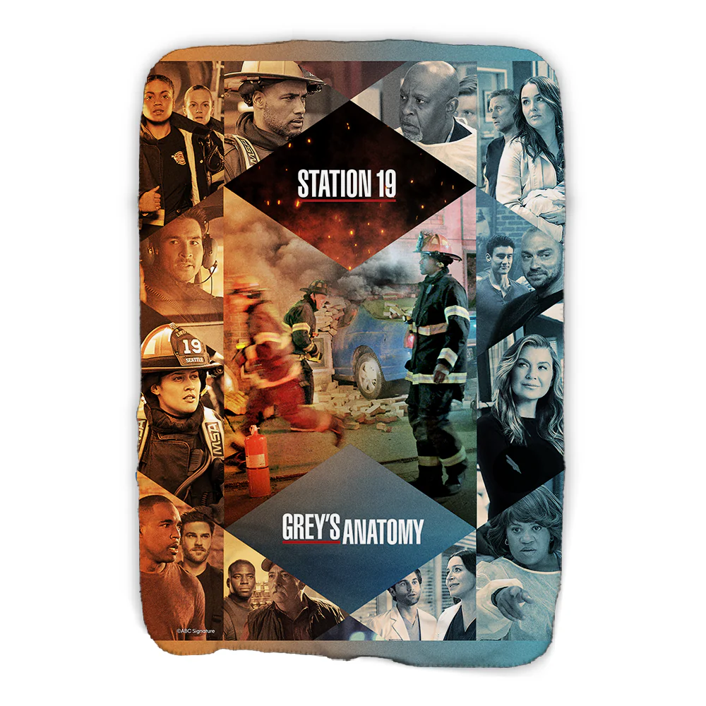 Grey's Anatomy x Station 19 Sherpa Blanket - Image 4