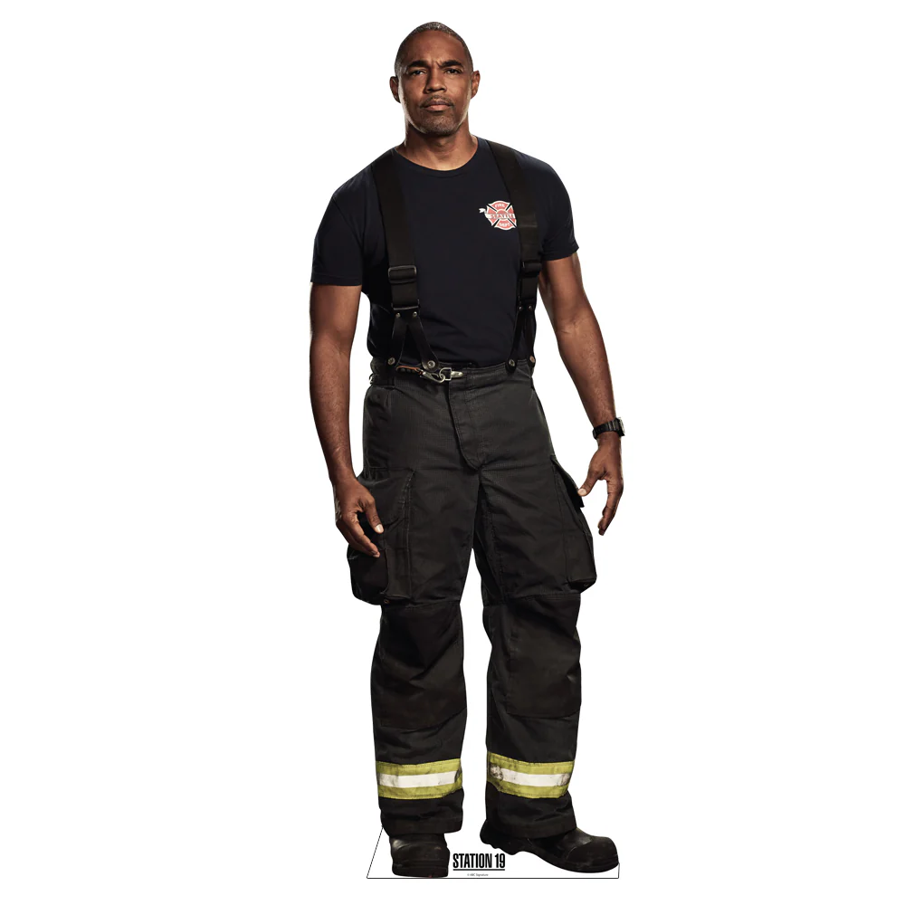 Grey's Anatomy and Station 19 Crossover Miranda and Ben Cardboard Cutout Standees 2 Piece Bundle - Image 3