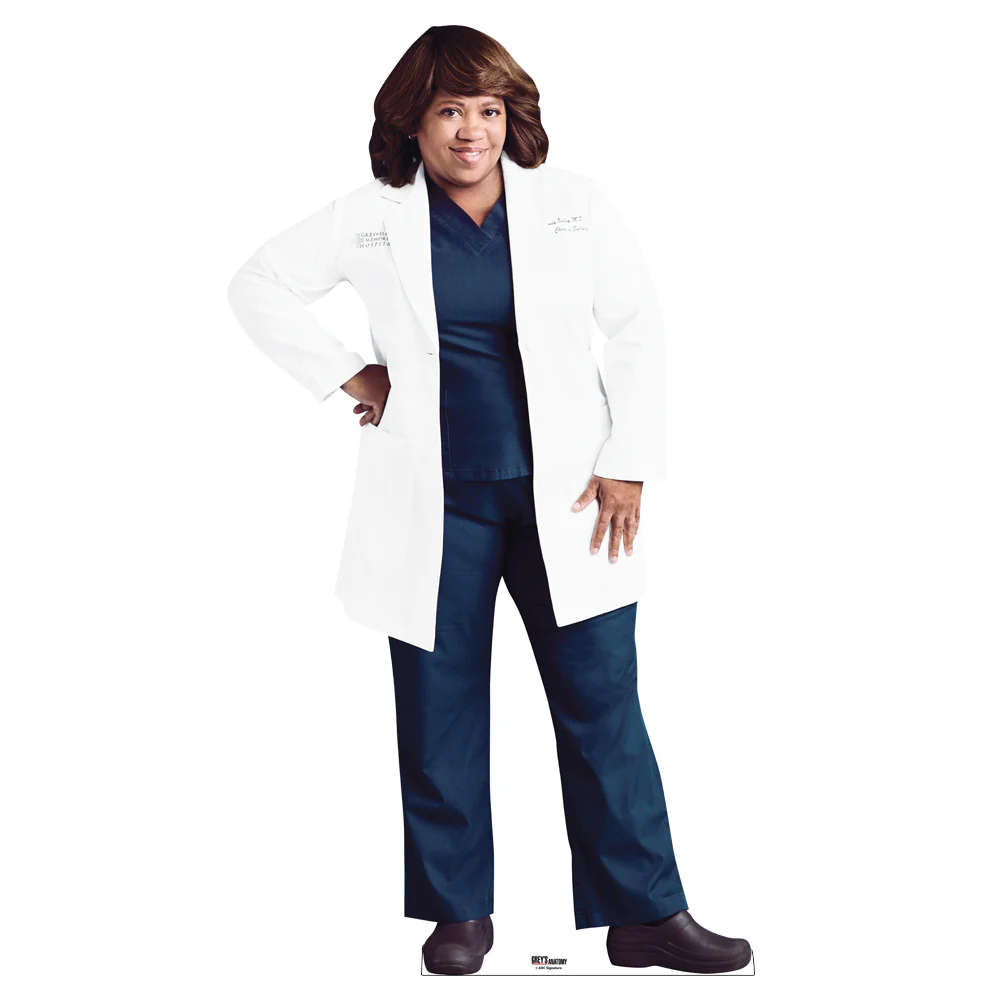 Grey's Anatomy and Station 19 Crossover Miranda and Ben Cardboard Cutout Standees 2 Piece Bundle - Image 4
