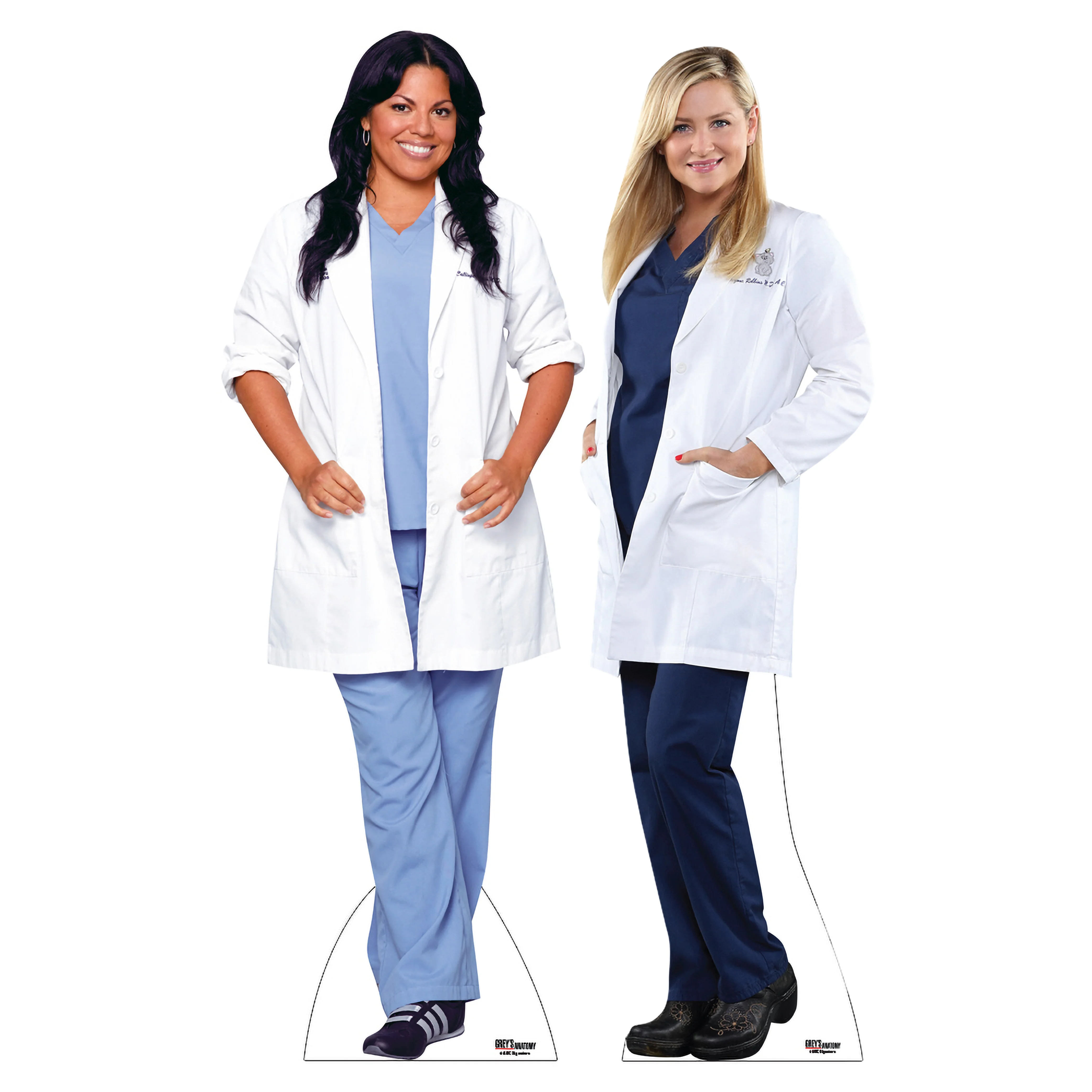 Grey's Anatomy Callie and Arizona Cardboard Cutout Standees 2 Piece Bundle