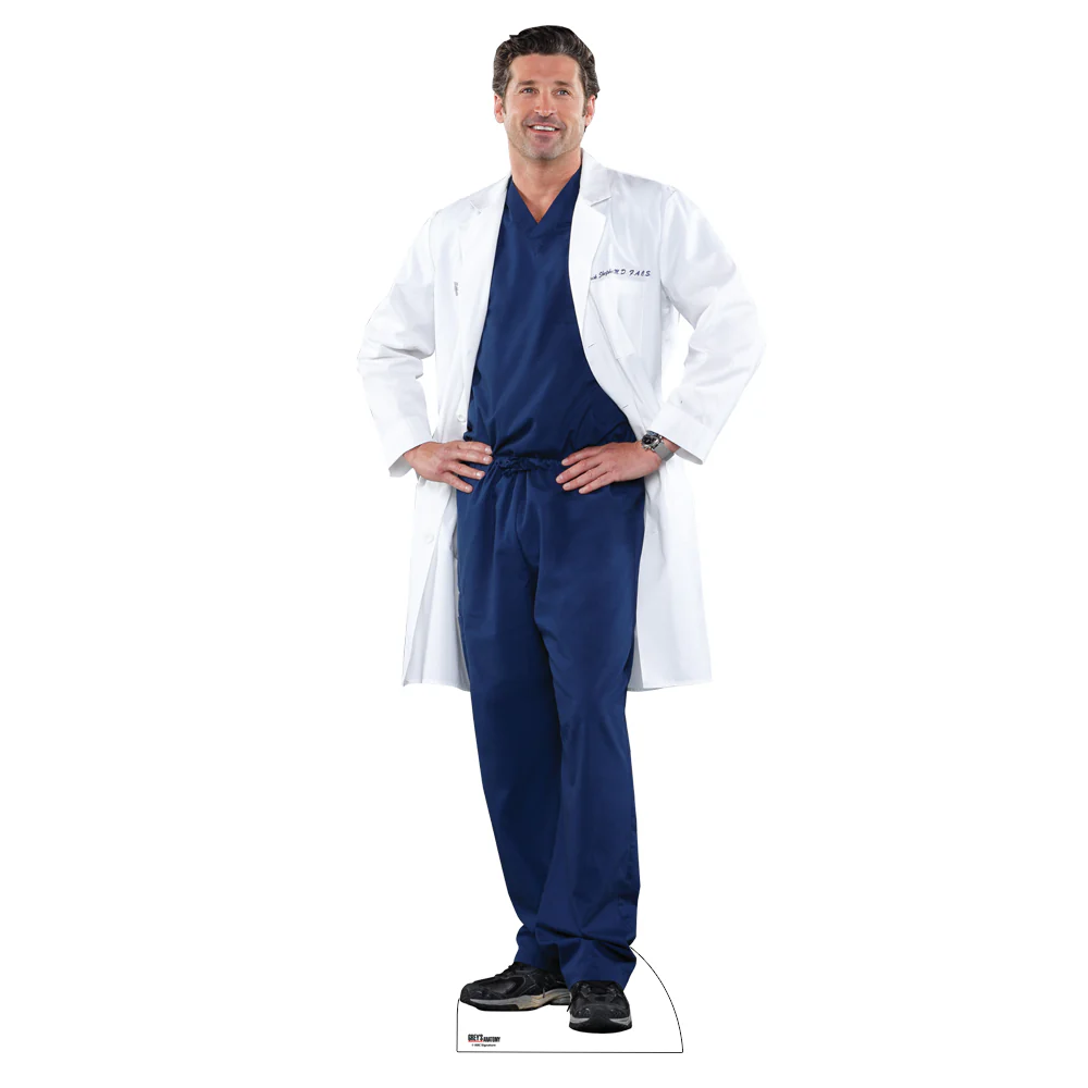 Grey's Anatomy Derek and Meredith Cardboard Cutout Standees 2 Piece Bundle - Image 3