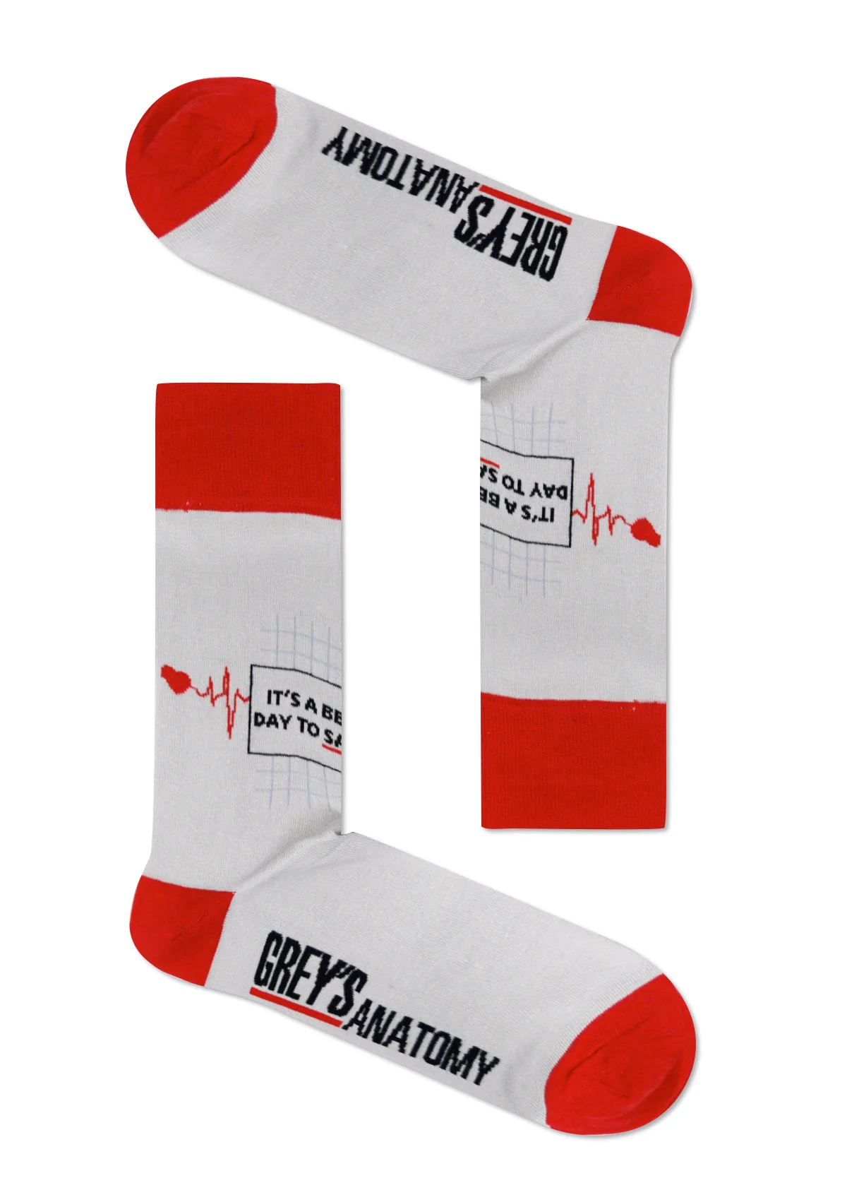 Grey's Anatomy It's A Beautiful Day to Save Lives Socks - Image 3