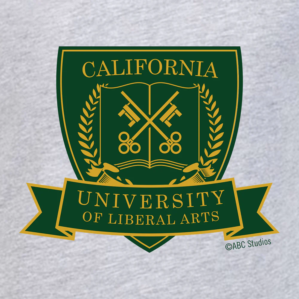 grown-ish California University of Liberal Arts Crest Adult Short Sleeve T-Shirt - Image 2