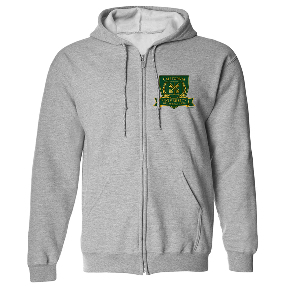 grown-ish California University of Liberal Arts Crest Zip-Up Sweatshirt