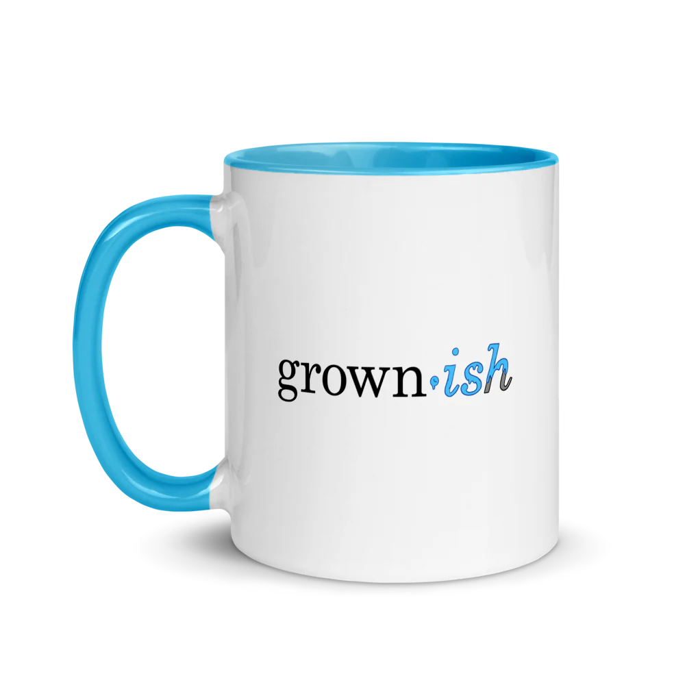 grown-ish Blue Drip Logo Two-Tone Mug