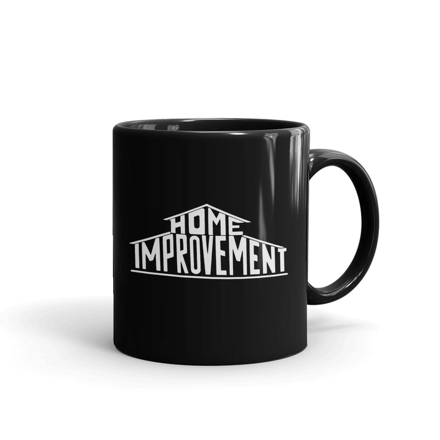 Home Improvement Logo Black Mug - Image 3