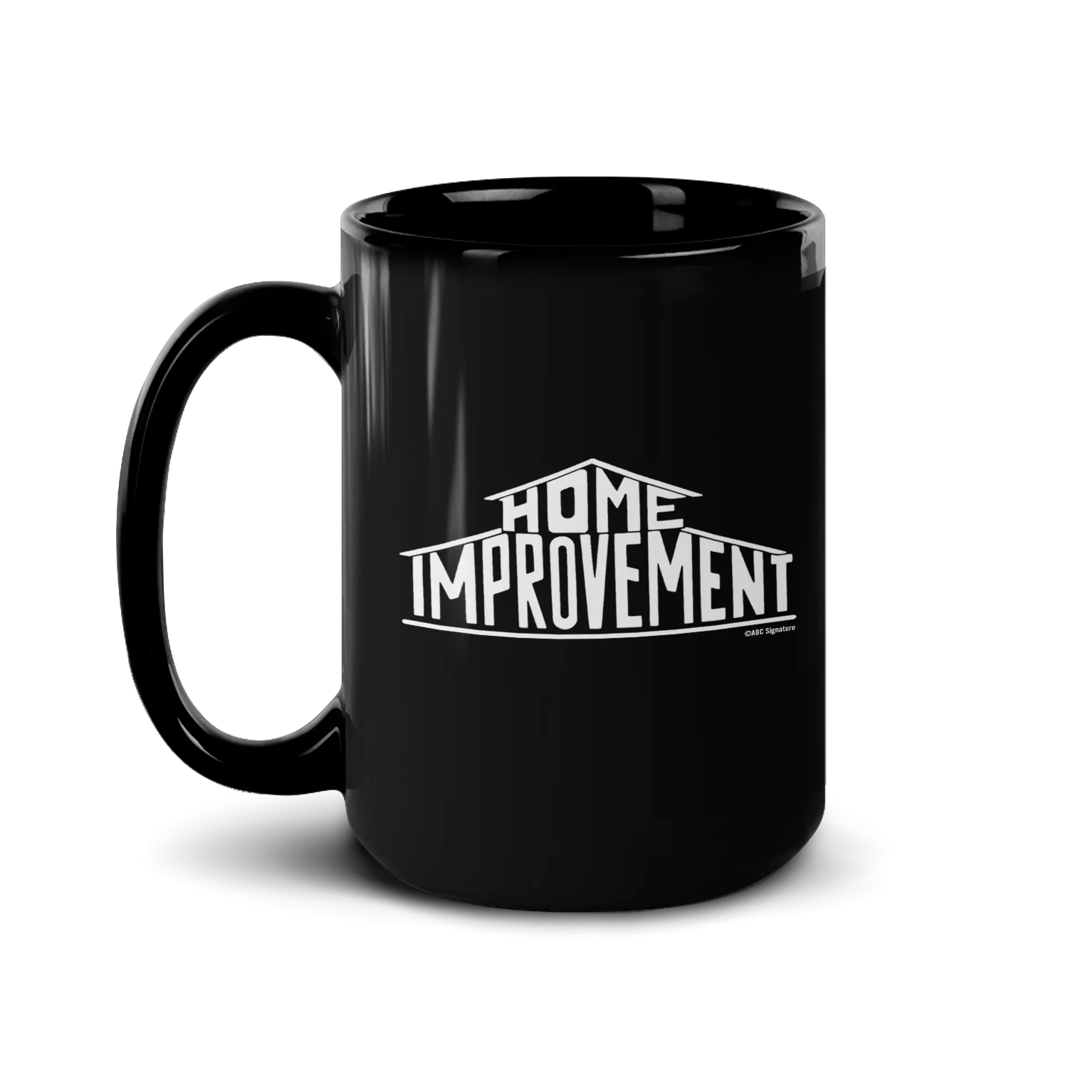 Home Improvement Logo Black Mug - Image 4