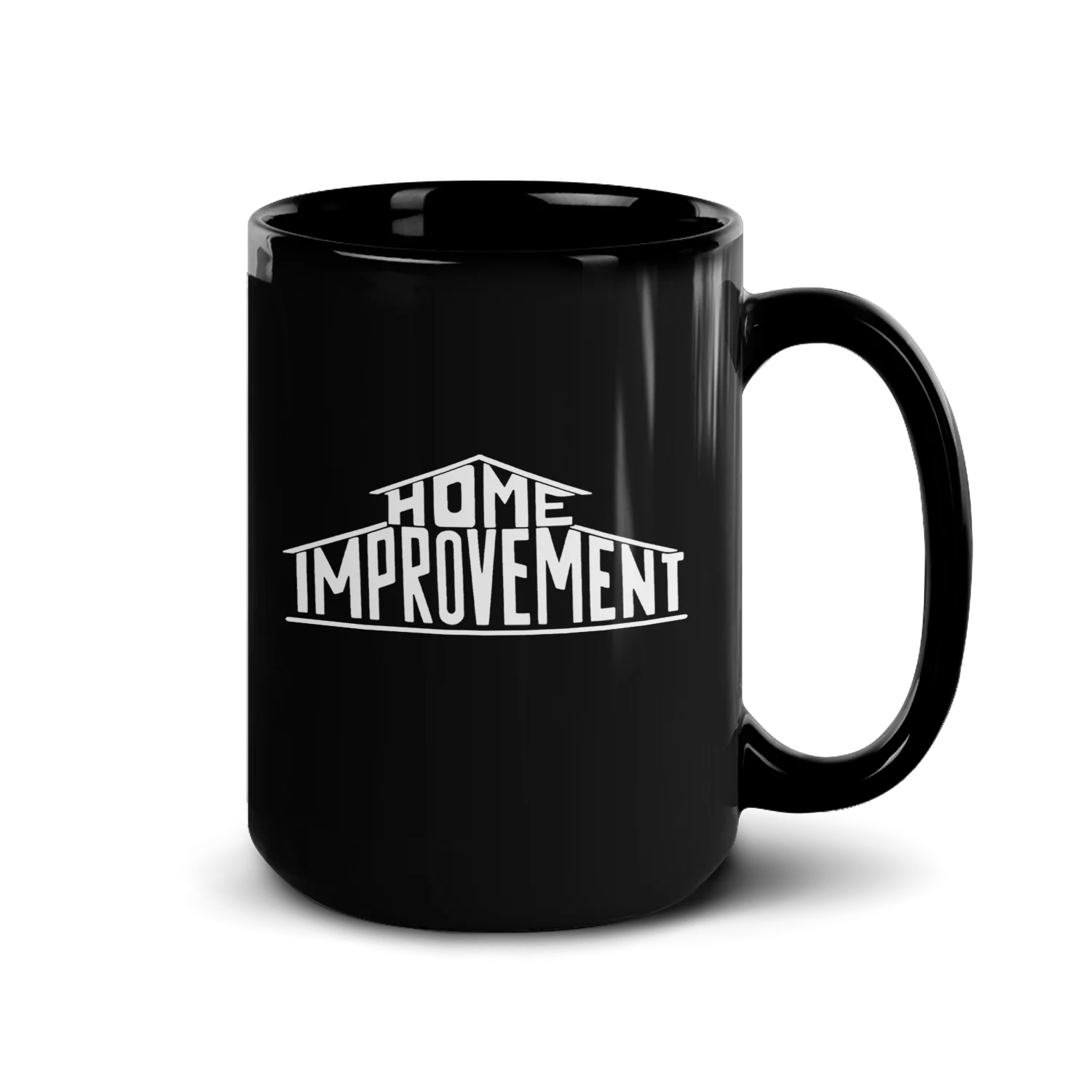 Home Improvement Logo Black Mug - Image 5