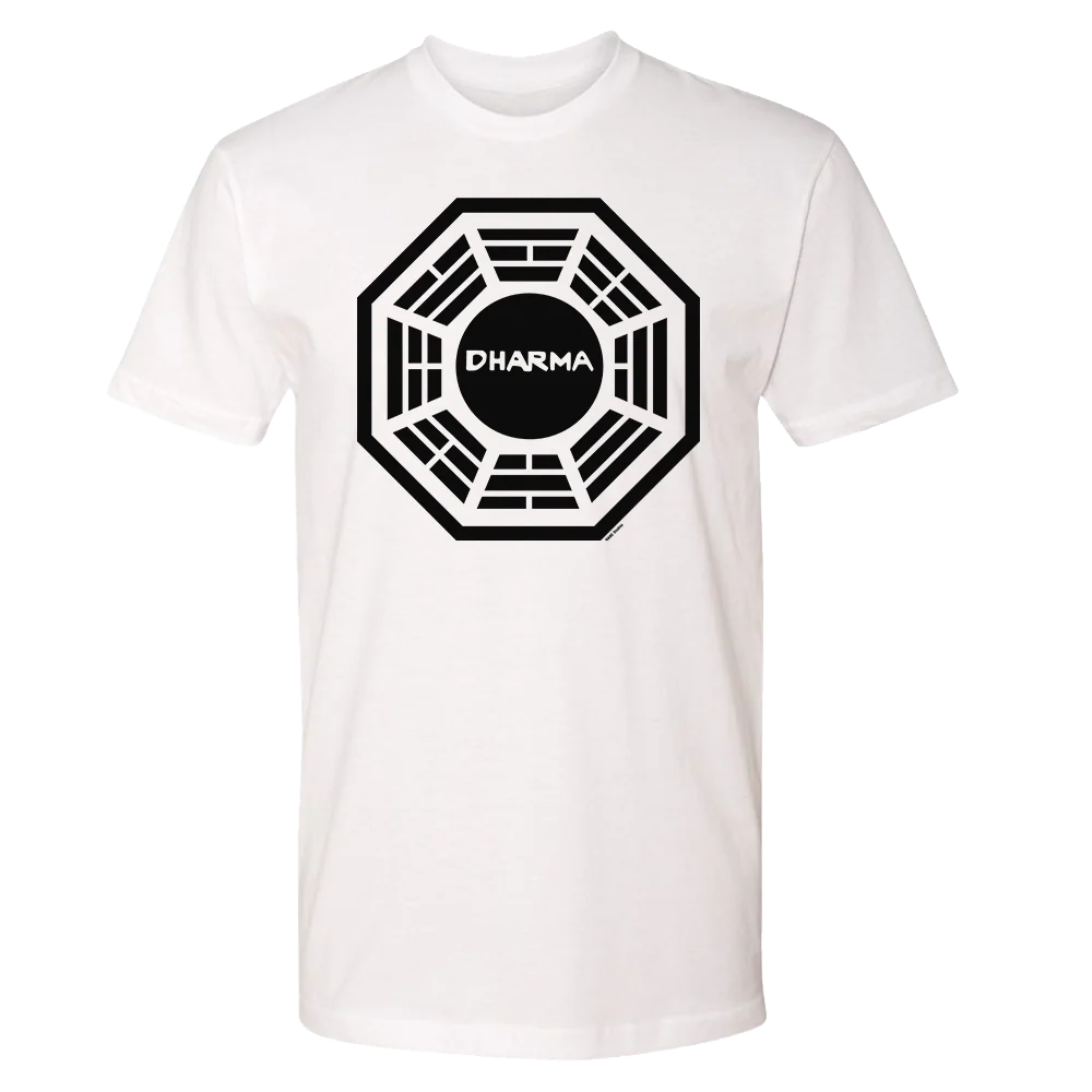 Lost Dharma Logo Adult Short Sleeve T-Shirt - Image 3
