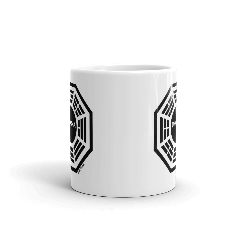 Lost Dharma Logo White Mug - Image 3