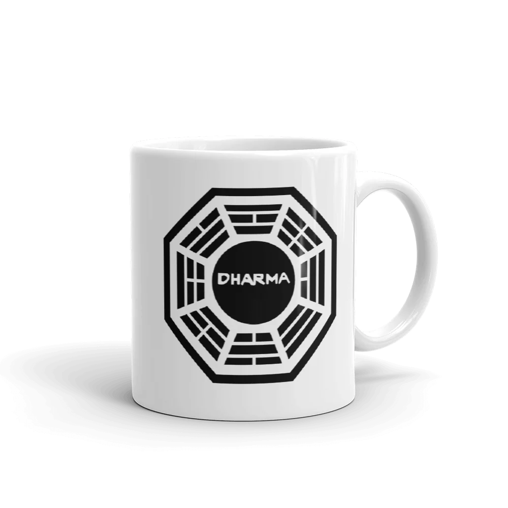 Lost Dharma Logo White Mug - Image 4