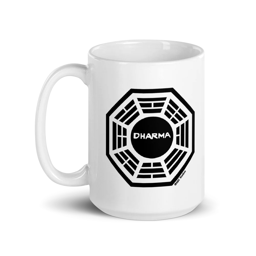 Lost Dharma Logo White Mug - Image 5