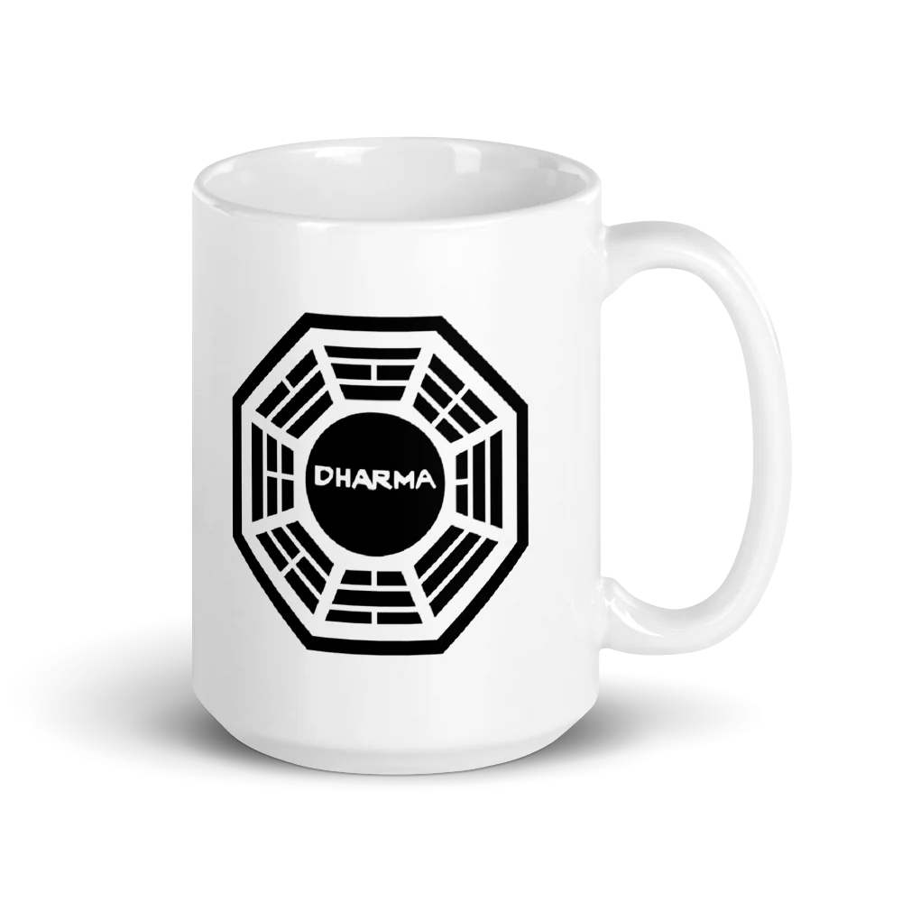 Lost Dharma Logo White Mug - Image 7