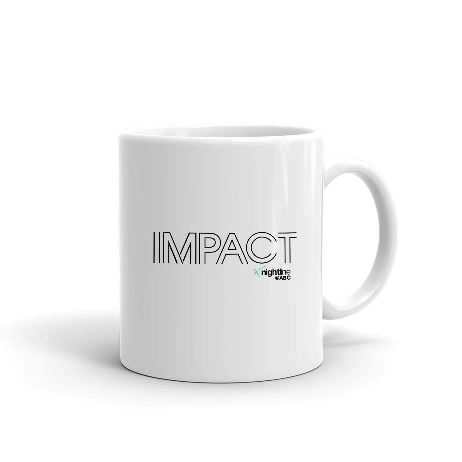 Nightline Impact Logo White Mug - Made in the USA - Image 3
