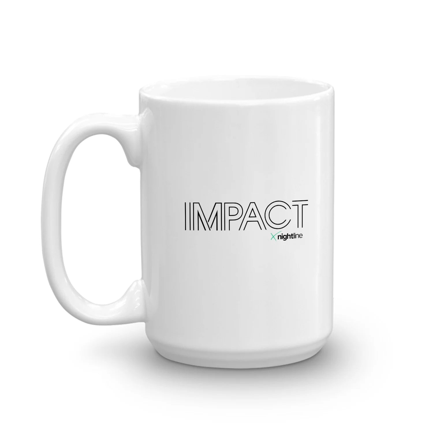 Nightline Impact Logo White Mug - Made in the USA - Image 4