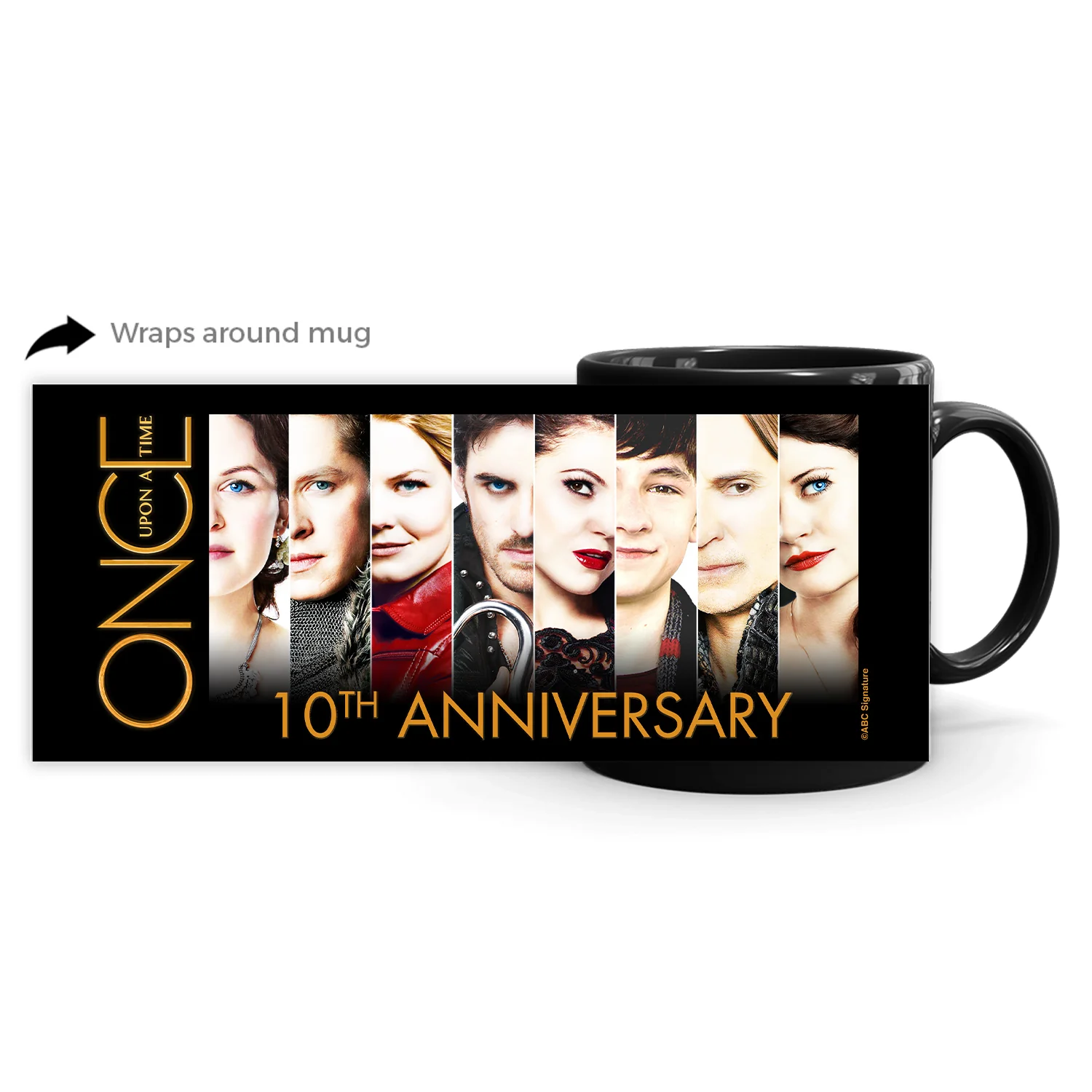 Once Upon a Time 10th Anniversary Black Mug