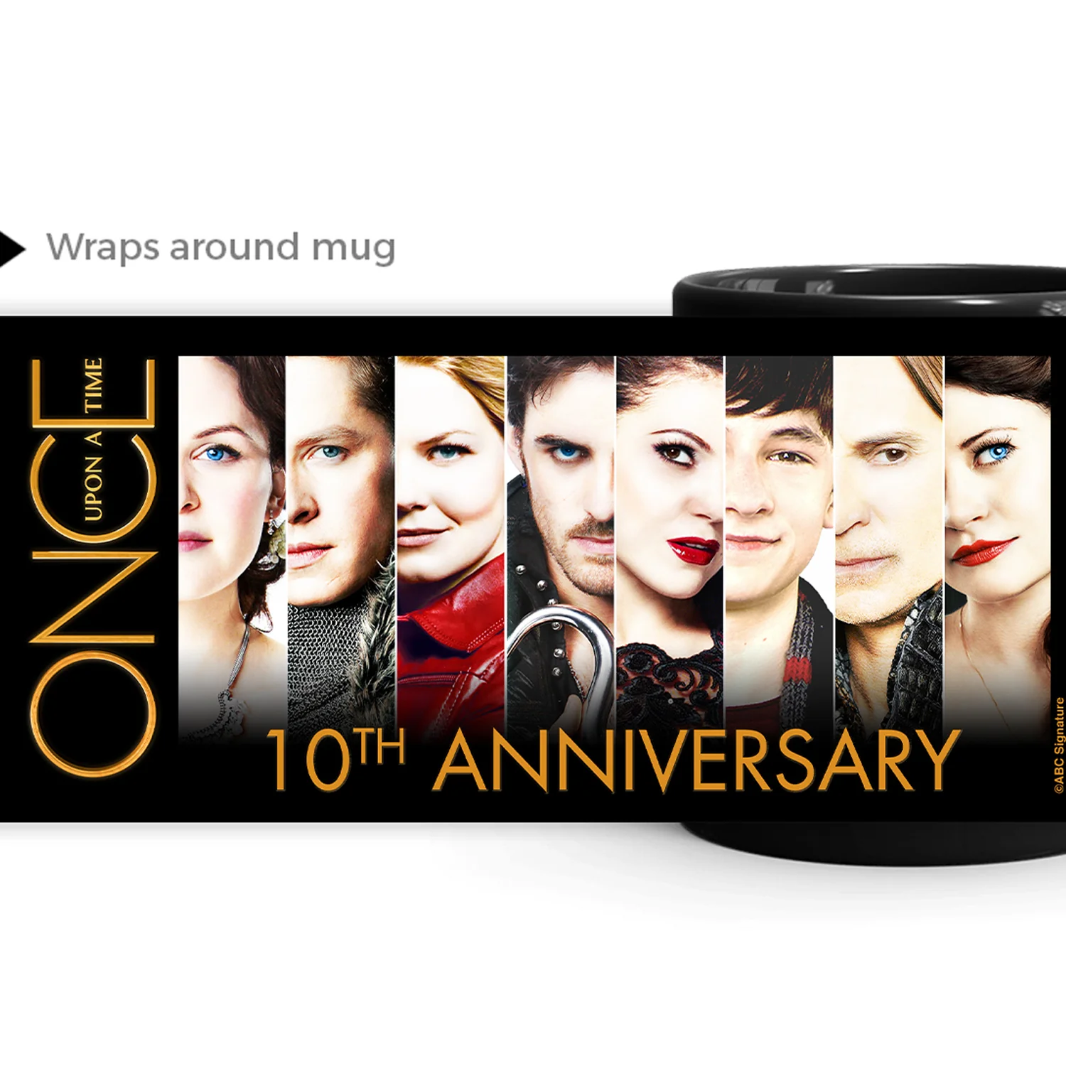 Once Upon a Time 10th Anniversary Black Mug - Image 2