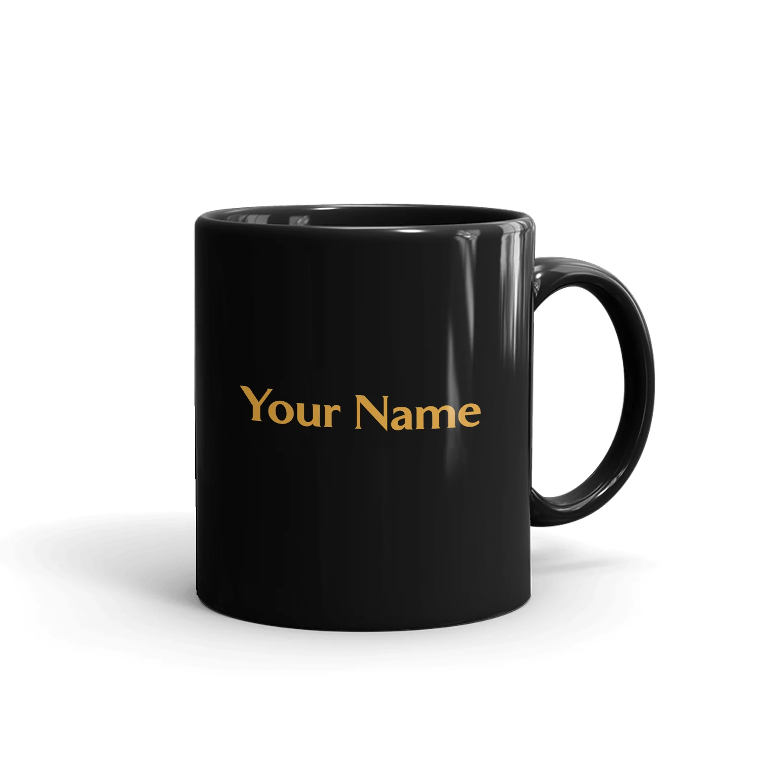 Once Upon a Time Logo Personalized Black Mug - Image 2