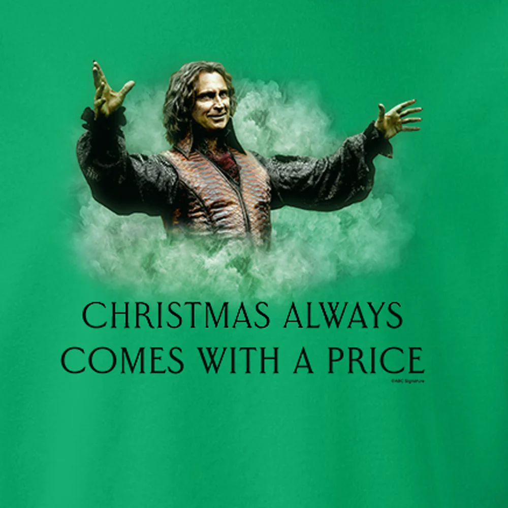 Once Upon a Time Rumpelstiltskin Christmas Always Comes with A Price Fleece Crewneck Sweatshirt - Image 2