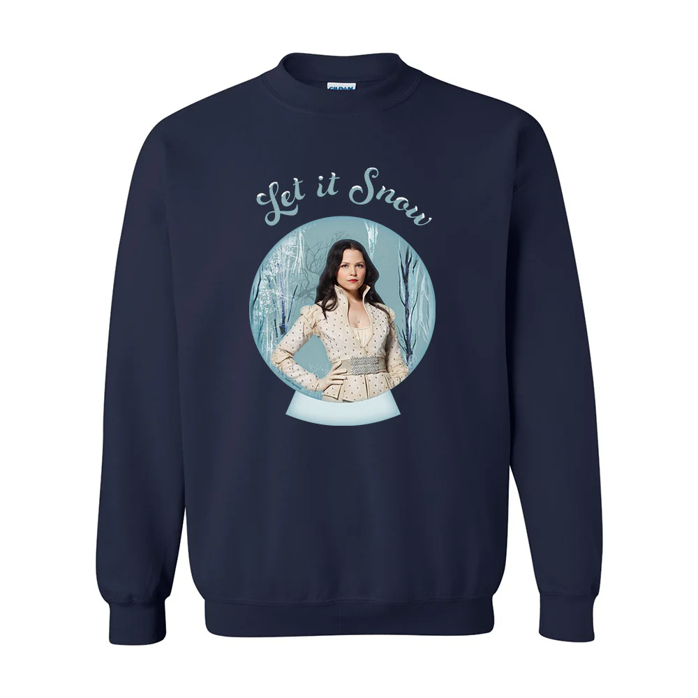 Once Upon a Time Snow White Let It Snow Fleece Crewneck Sweatshirt