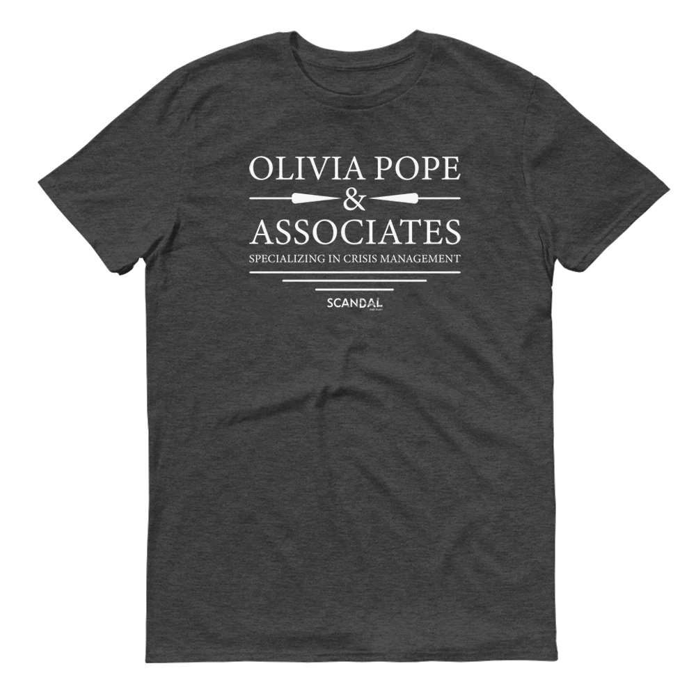 Scandal Olivia Pope & Associates Adult Short Sleeve T-Shirt