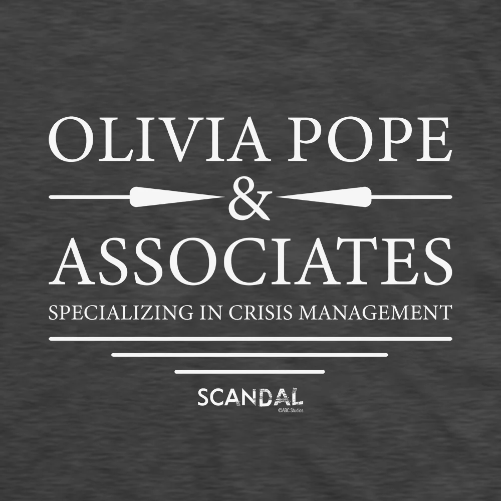 Scandal Olivia Pope & Associates Adult Short Sleeve T-Shirt - Image 2