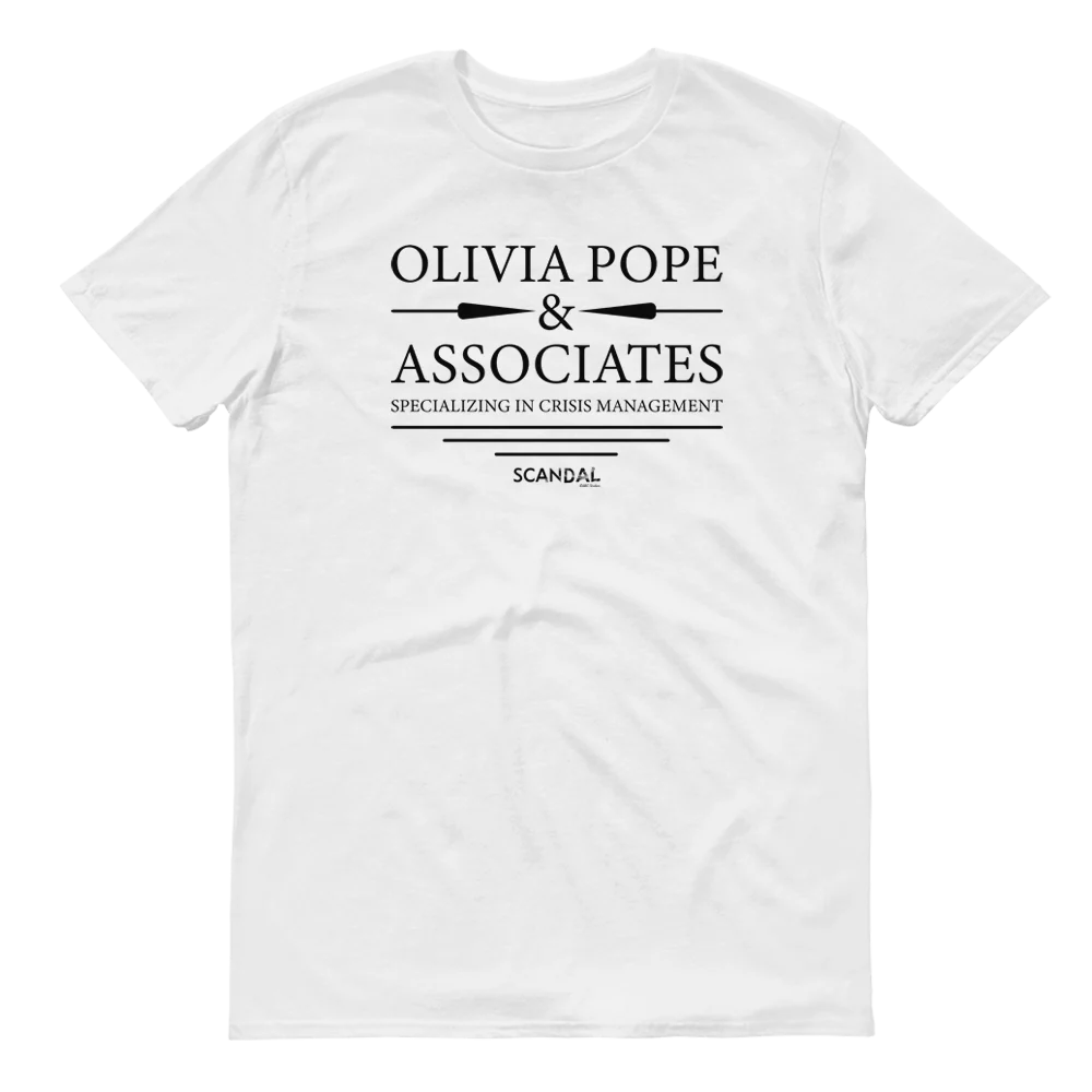 Scandal Olivia Pope & Associates Adult Short Sleeve T-Shirt - Image 3