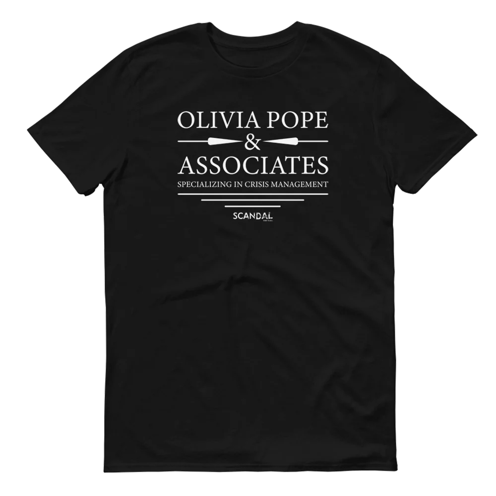Scandal Olivia Pope & Associates Adult Short Sleeve T-Shirt - Image 4