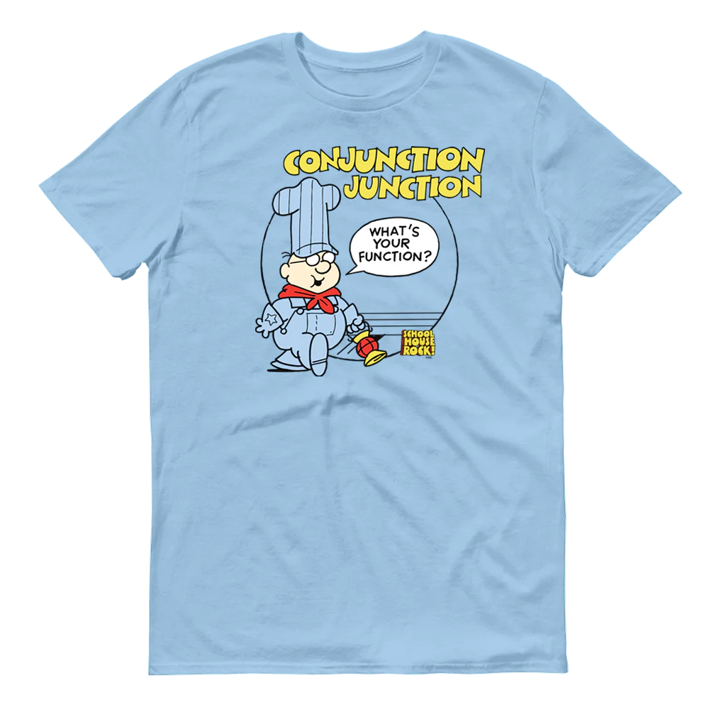 Schoolhouse Rock! Conjunction Junction Adult Short Sleeve T-Shirt - Image 3