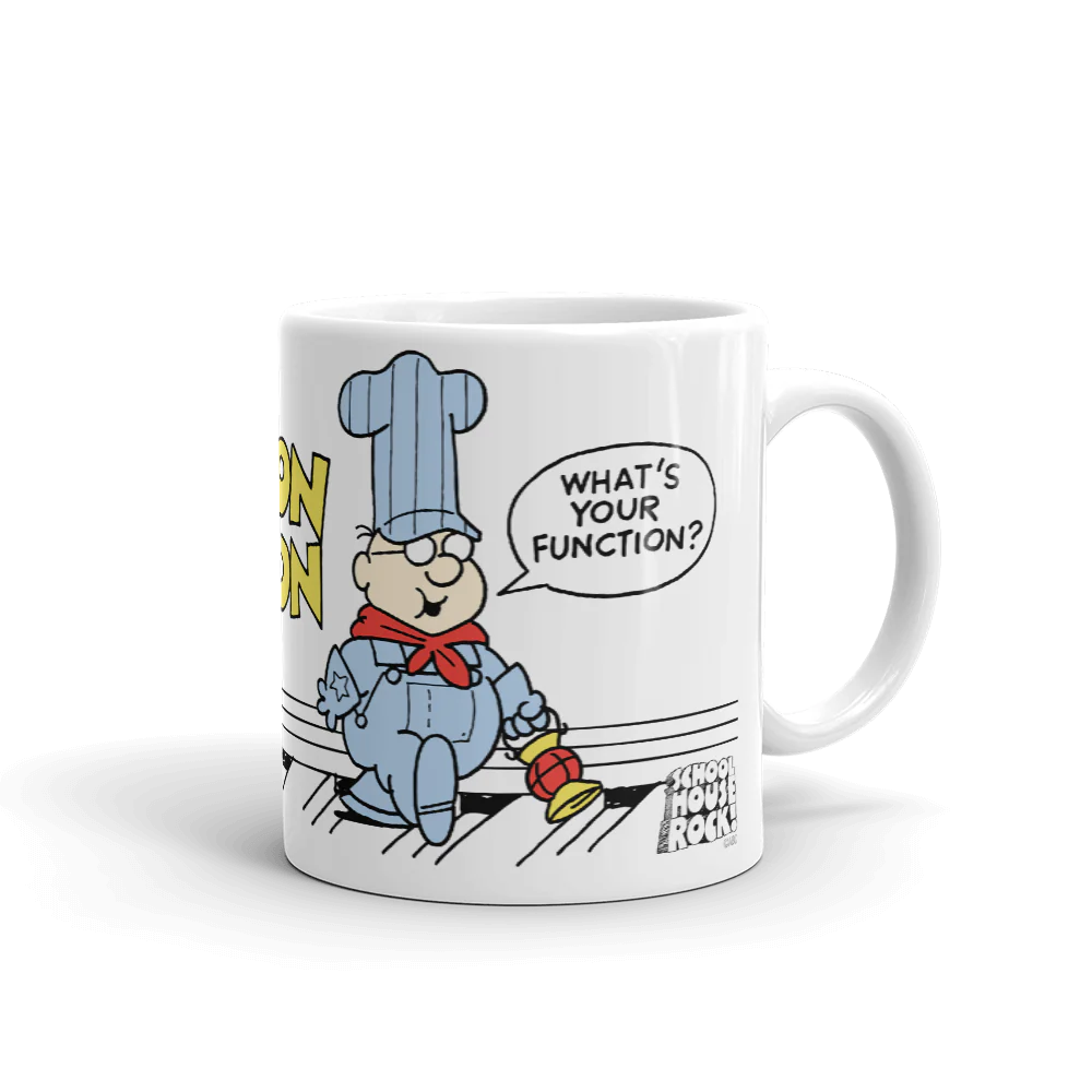 Schoolhouse Rock! Conjunction Junction White Mug - Image 4