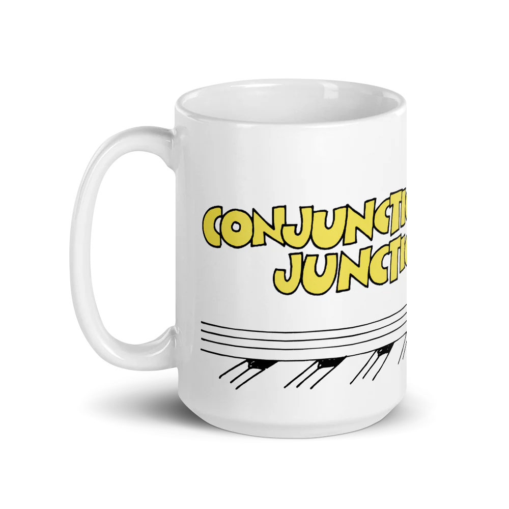 Schoolhouse Rock! Conjunction Junction White Mug - Image 5