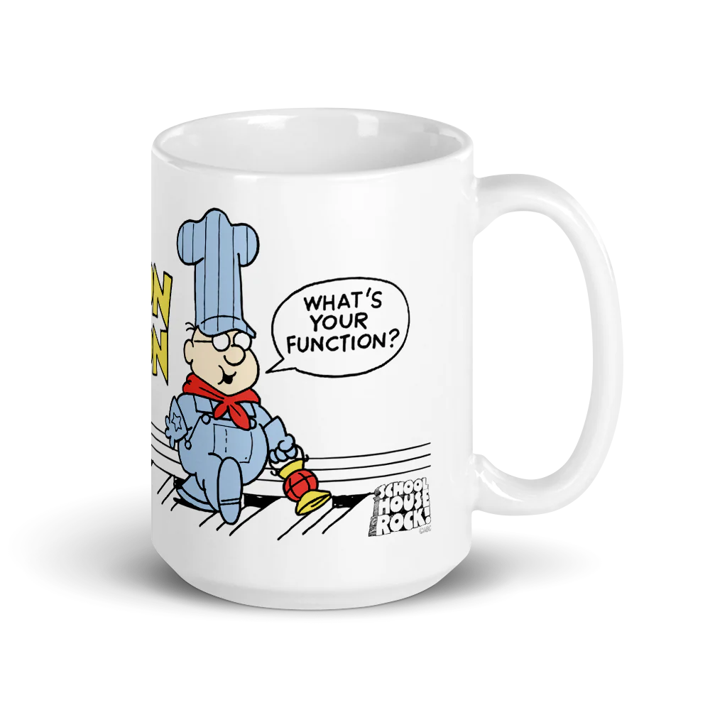 Schoolhouse Rock! Conjunction Junction White Mug - Image 6