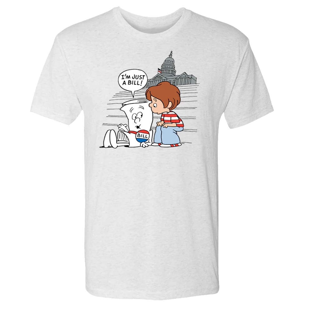 Schoolhouse Rock! I'm Just A Bill Adult Tri-Blend T-Shirt - Image 4