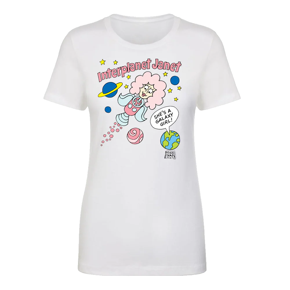 Schoolhouse Rock! Interplanet Janet Women's Short Sleeve T-Shirt - Image 3