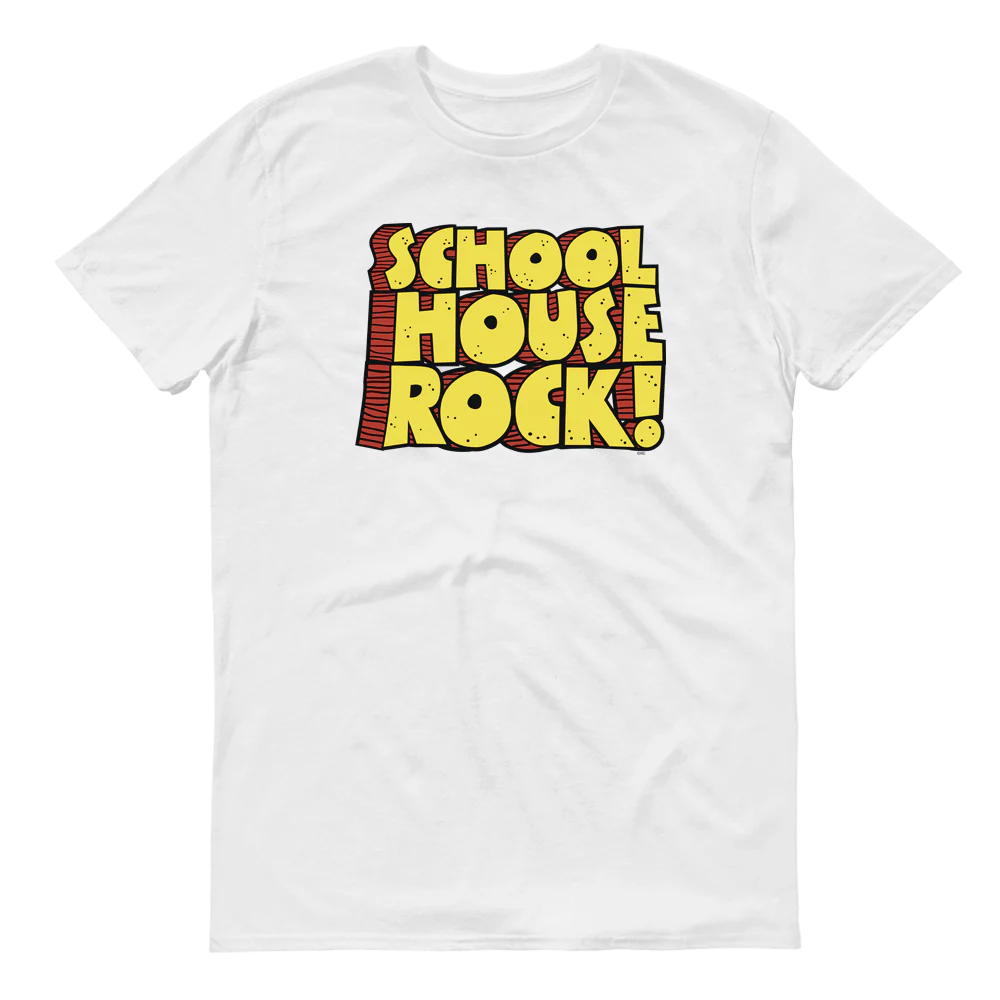 Schoolhouse Rock! Logo Adult Short Sleeve T-Shirt - Image 3